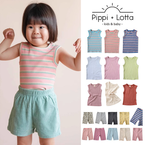 5Z 日本pippi lotta儿童吊带背心骑行裤
