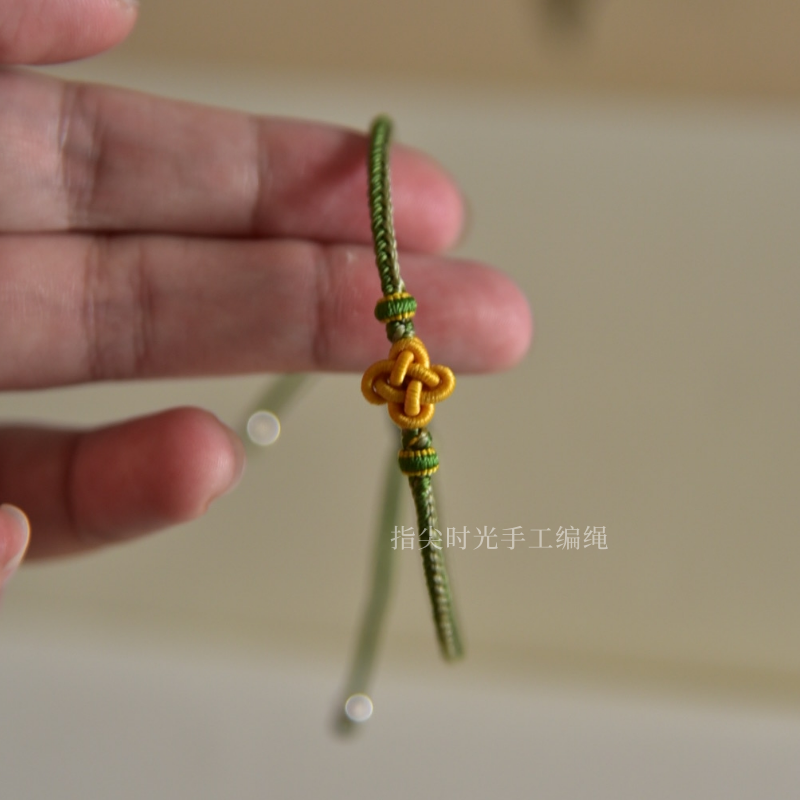 指尖时光 月伴秋思桂花结中国传统手工结绳