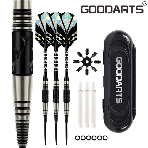 GOODARTS骑士飞镖针21g比赛级钨钢飞镖套装darts跨境代发飞镖盒