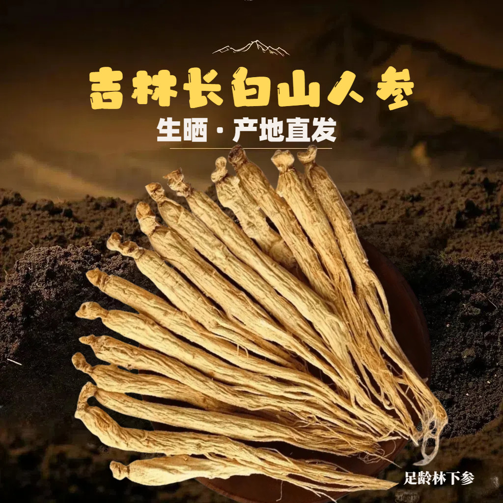 小干参人参干人参新鲜正品泡酒煲汤东北非野生长白山脉特产人参干