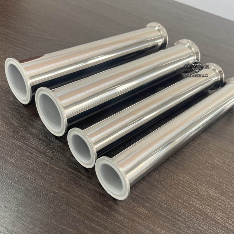 衬氟管 卫生级衬氟快装管 304内衬四氟快装直管 制药机械防腐管道