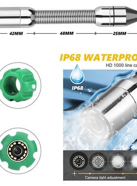 9寸录2像2MM工业管内窥镜管道摄像机下水道F9200D检 测系统机30M5