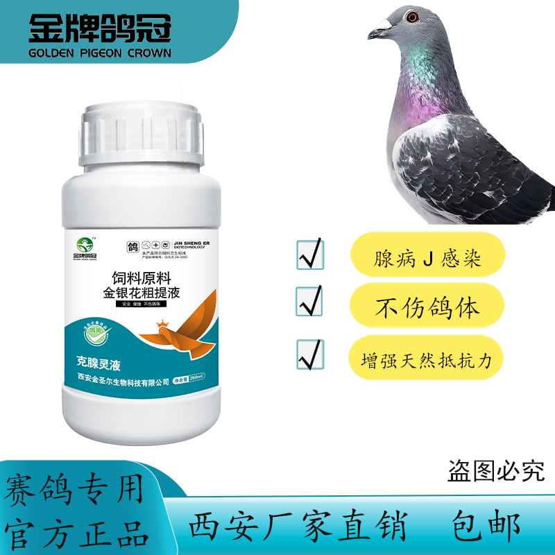 腺病毒感染增强天然种鸽鸽药