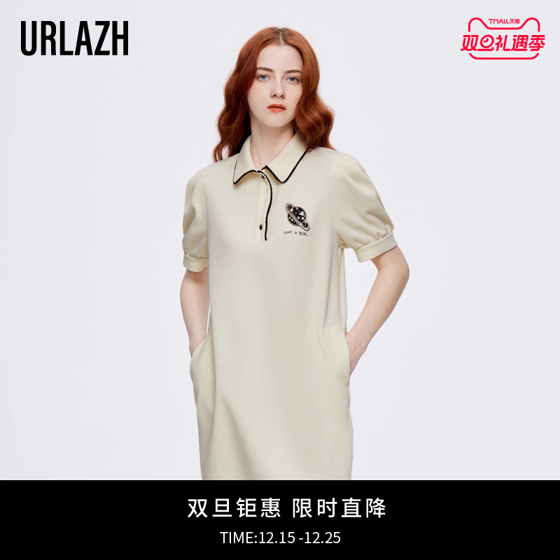 URLAZH/有兰复古气质连衣裙