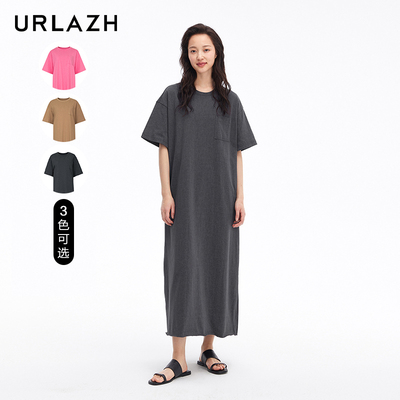 urlazh/有兰休闲宽松T恤连衣裙