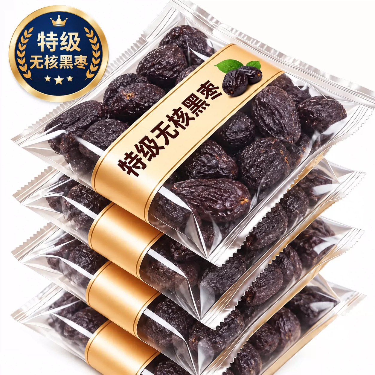 无核黑枣官方旗舰店正宗太行山无核乌黑枣特级乌枣野生黑枣即食果