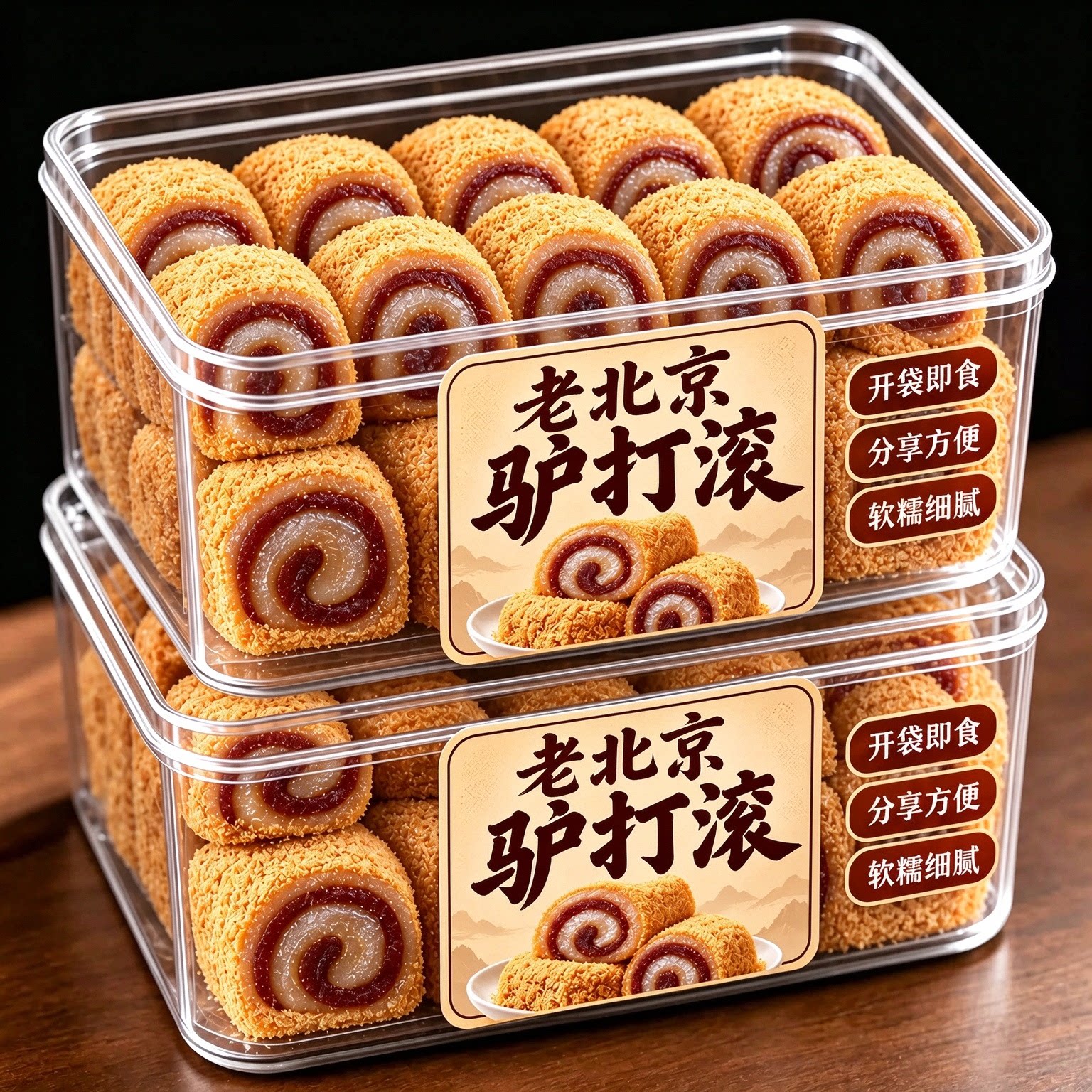 驴打滚糕点老北京特产官方旗舰店传统老式手工糍粑糯米糍休闲食品