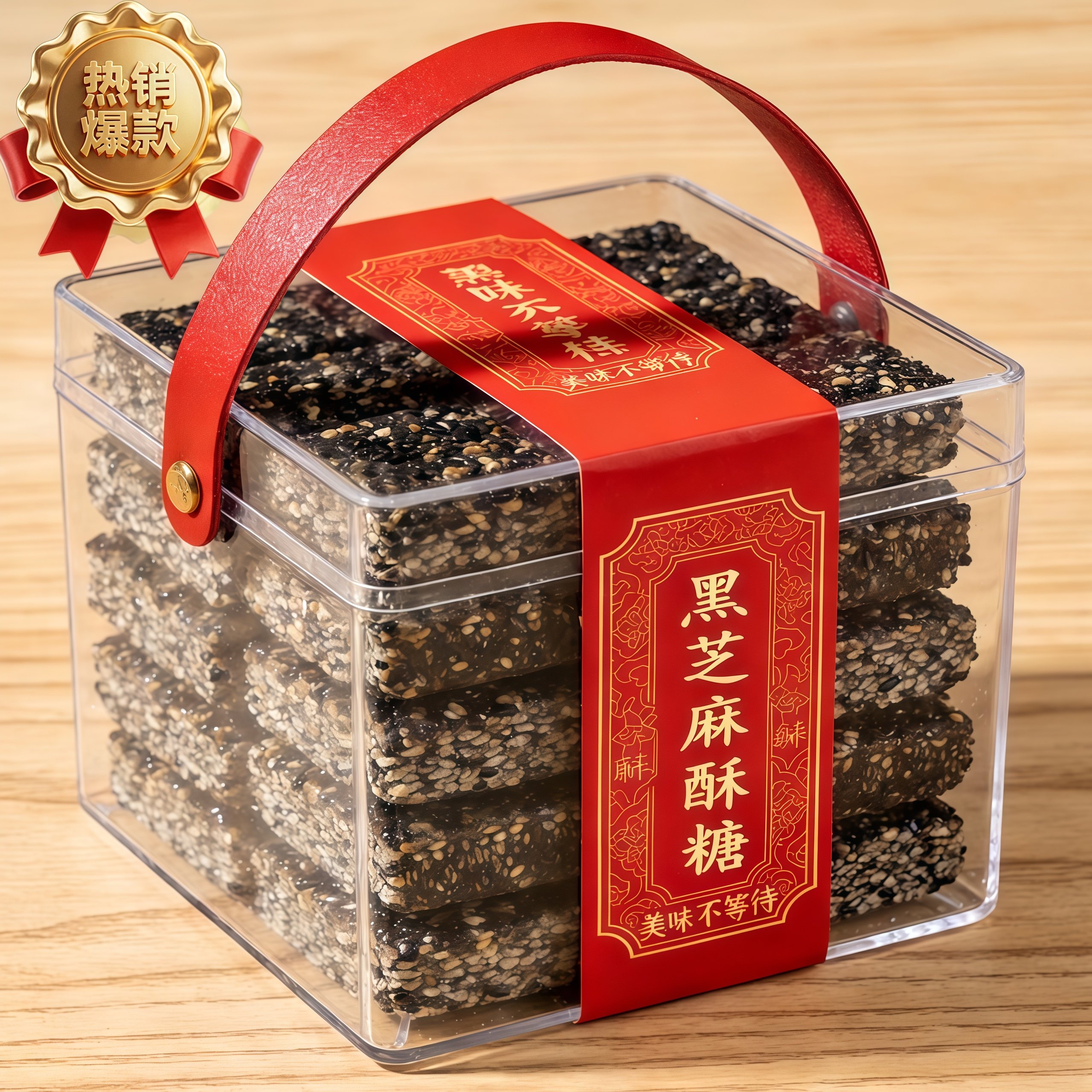 原味黑芝麻花生酥糖官方旗舰店手工无糖无添加年货传统零食糕点