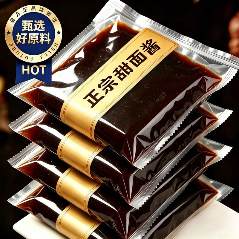 甜面酱家用老北京手抓饼酱烤鸭鸡蛋灌饼炸酱面蘸酱鸡肉卷组合酱料