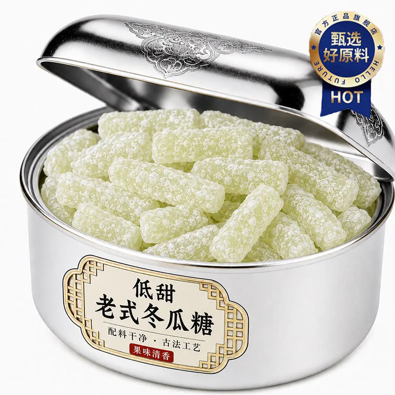 正宗老式冬瓜糖官方旗舰店传统办公怀旧零食甜品蜜饯营养水果干蜜