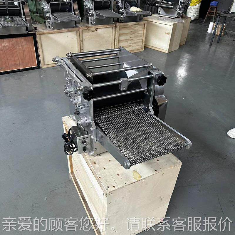 玉米机商小型仿用手工面饼成型948机全饼自动杂面饼机源头厂粮家