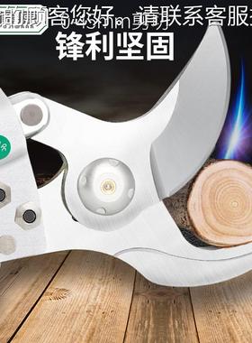 电动修枝剪粗枝剪强日力式省85909力剪园粗林果树剪刀充电本树枝