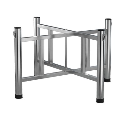 不锈钢桌腿支架实木圆桌腿桌脚餐桌架H茶几脚架折叠桌腿台脚简约