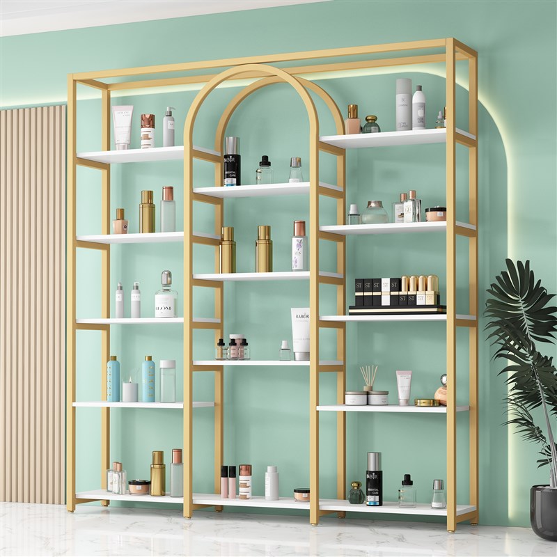 美容院产品柜展示架商用货品展示柜多层美甲置物架手办.陈列架落