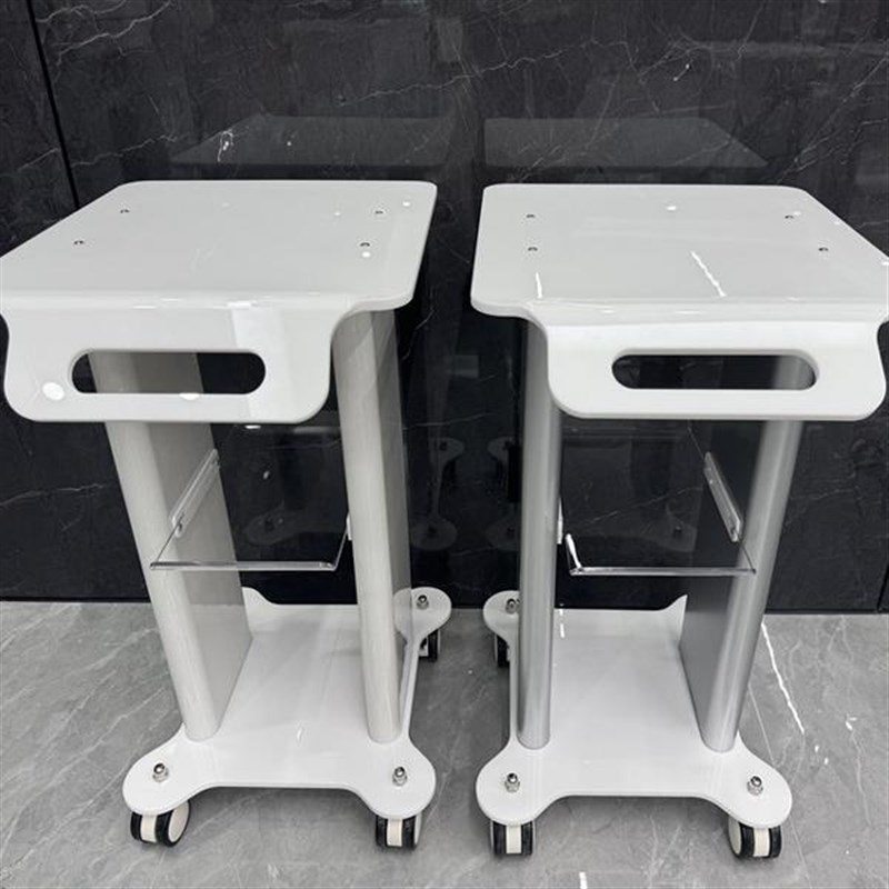 美容院高档仪器推车亚克力置物架小气F泡皮肤管理机器架子底座推