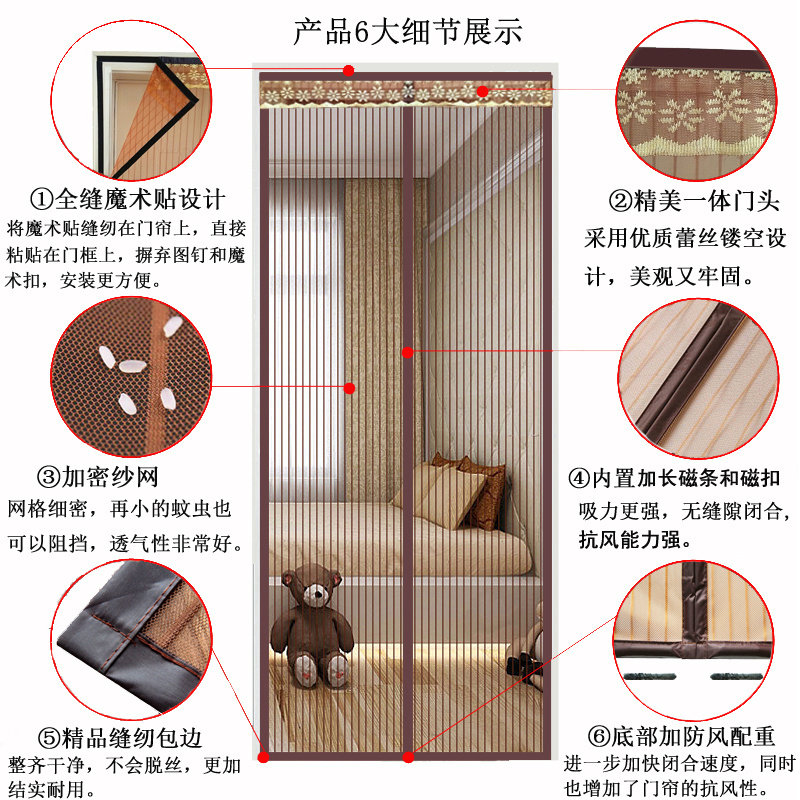 塑料门帘防苍g蝇门面房橡胶空调遮风帘厨房防蚊门帘餐厅胶条店铺