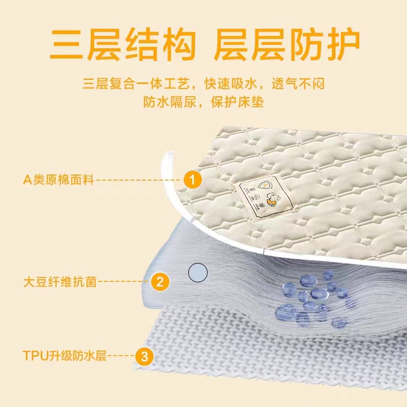 防水床笠隔尿透气1.2/1.35/1.5m1.8米2x2.M2夹棉床罩1.9床垫套2.0