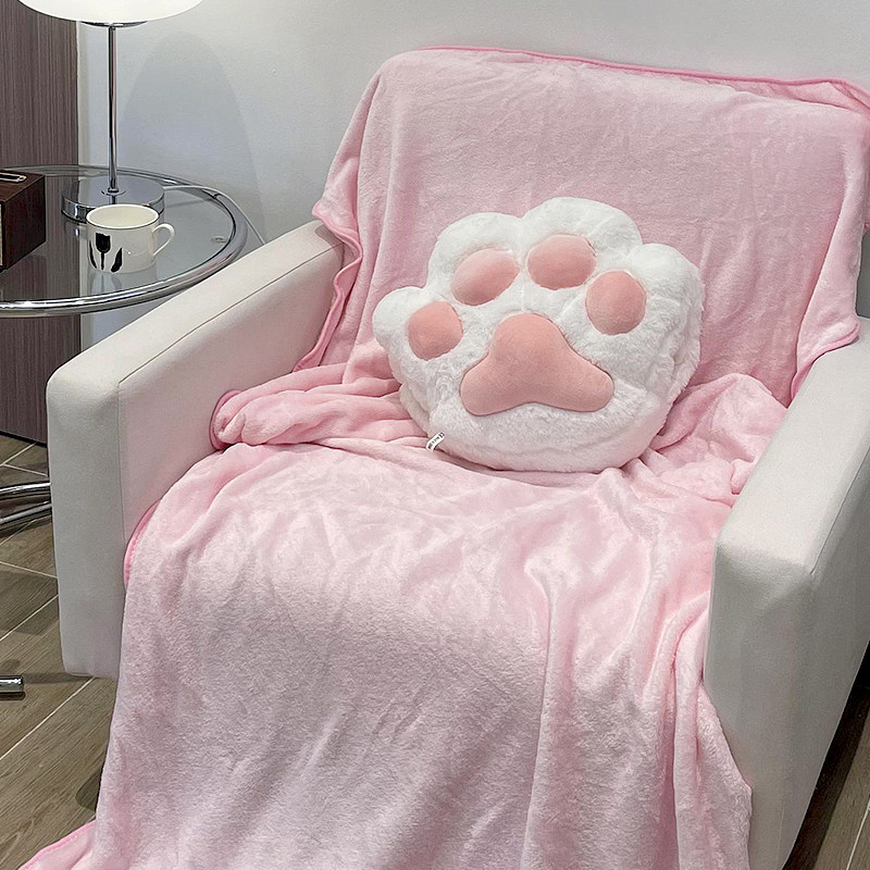猫爪抱枕毯子二合一学生可爱午y睡枕沙发宿舍毛毯办公室两用趴睡,居家布艺,抱枕被,淘宝优惠券,粉丝福利购,淘宝优惠卷