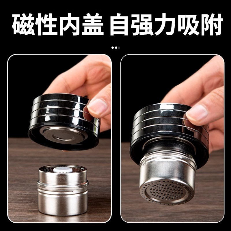 磁弹泡茶杯茶g水分离杯水杯男女士办公2024新款双层防烫磁吸玻璃