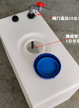 卧式柴油桶150L200L500wL耐酸碱耐腐蚀方形700L加厚化工桶塑料桶