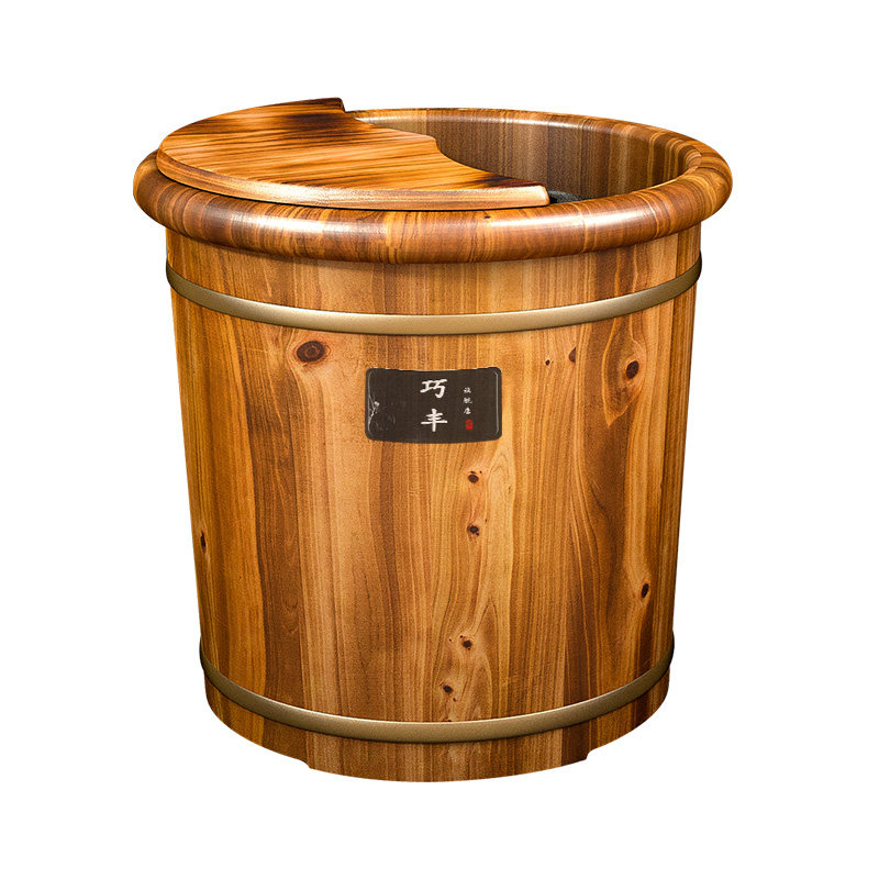 泡脚桶木桶过小腿家用实s木足浴桶木质洗脚盆木盆养生洗脚木桶保