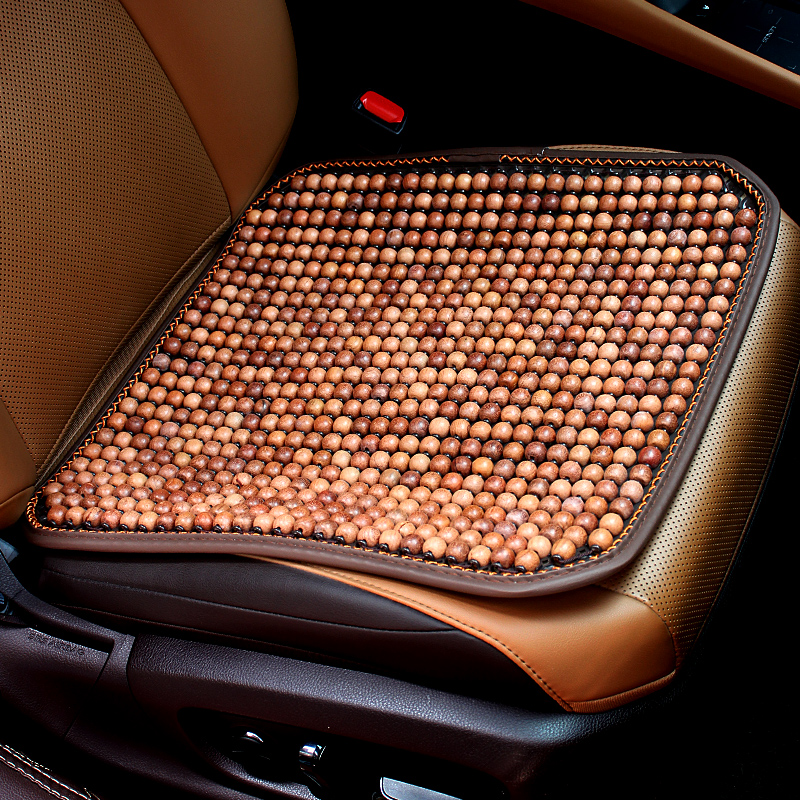 汽车坐垫夏季木珠单片透气凉垫座椅垫缅甸花梨实木珠子Y座垫单屁