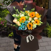 韩欧式 情人节绣球花大花束鲜花同城速递义乌金华东阳横.店浦江兰