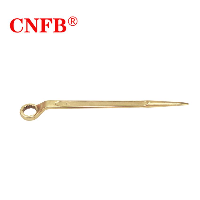 天津桥防 防安全爆花工具梅花扳手T8154防爆高劲撬棒梅扳手T8154