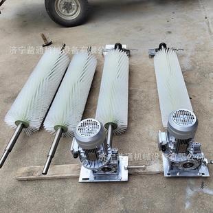 电动滚刷清扫器尼龙磨料丝皮带输送机输送带清扫器工业毛刷辊滚刷