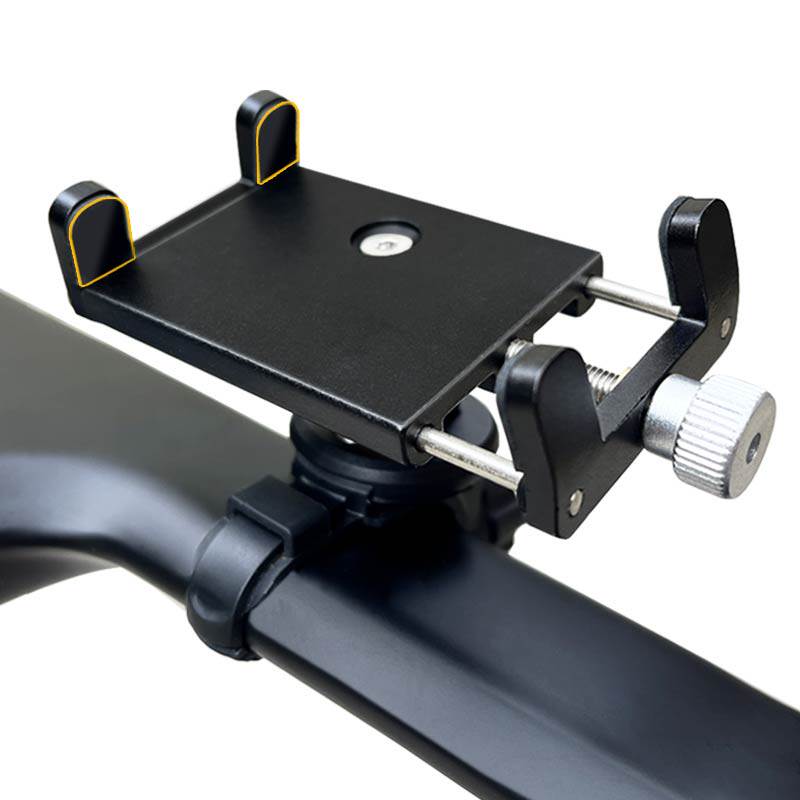 公路自行车手机支架破风碳纤维一体扁H把骑行导航防震手机夹座子