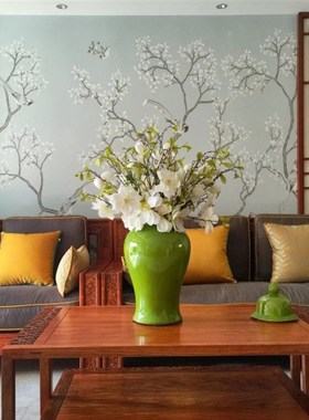 东阳木雕花格中式仿o古装修电视背景墙镂空吊顶玄关隔断实木门窗