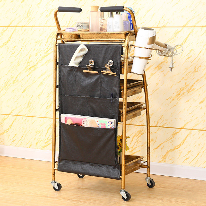 美发车发廊手推车杠车包邮特价美容小推车理发S店烫染工具车复古