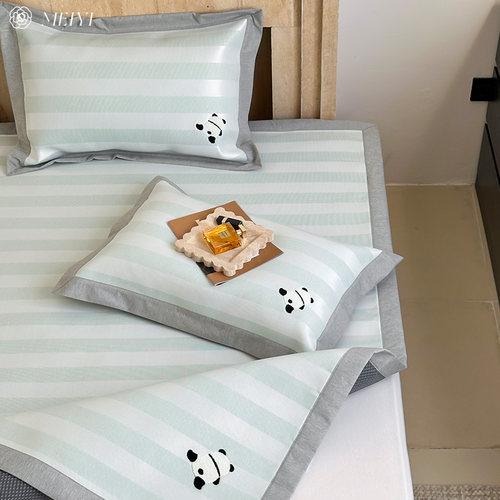 夏季抗菌A类冰丝席l凉席三件套软席子床笠款无荧光透气婴儿可用1.