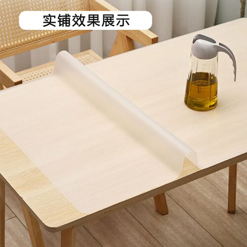 乐沃纯硅胶透明桌布耐高温230餐桌G垫防水防烫垫子母婴级隔热垫