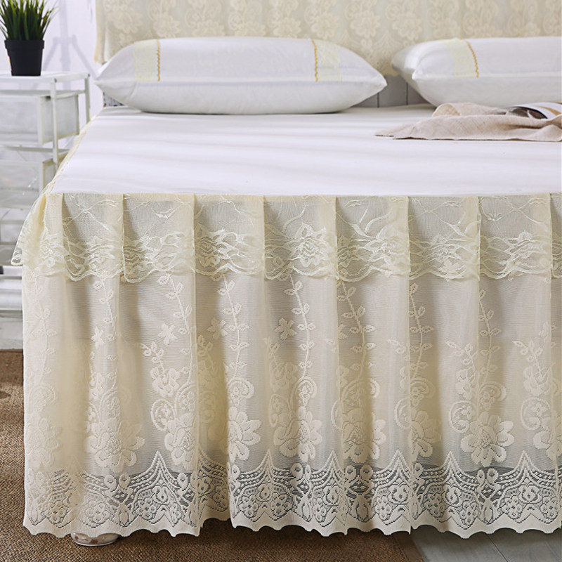 床裙式床罩蕾丝花边单件1.5m1.8米2.0K双人床套床笠防滑夏天床头