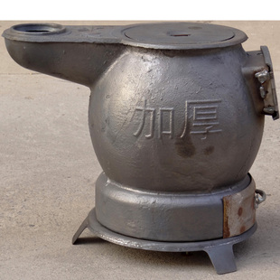 生铁柴火炉养殖场颗粒煤炉防尘z大肚炮弹烧煤铸铁室内烤火取暖炉