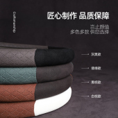 适用极氪001方向盘套ZEEKxR 001翻毛皮汽车手缝真皮把套防滑四季