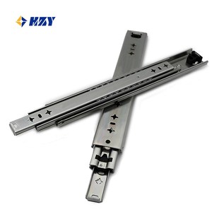 53宽三节重型滚珠滑轨 工业载重型伸缩全K展抽屉导轨承重115公斤