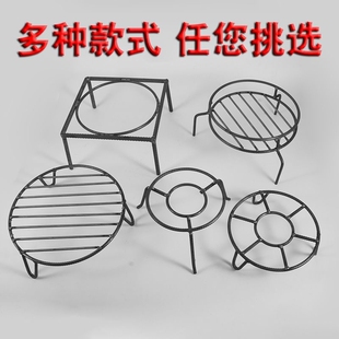 老式铁锅架子柴火架柴火水壶底座双层三O角锅架焊接钢筋锅架