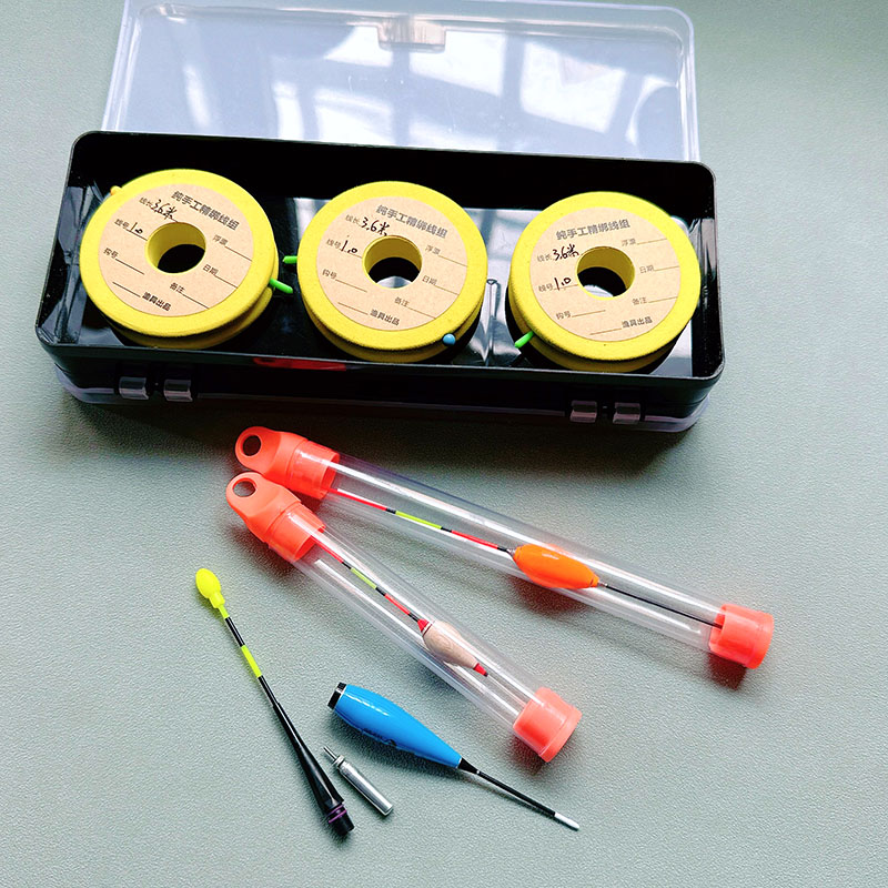 台钓成品主线线组竞技手工绑好鱼线线组盒装钓Q小鲫鱼白条线组套