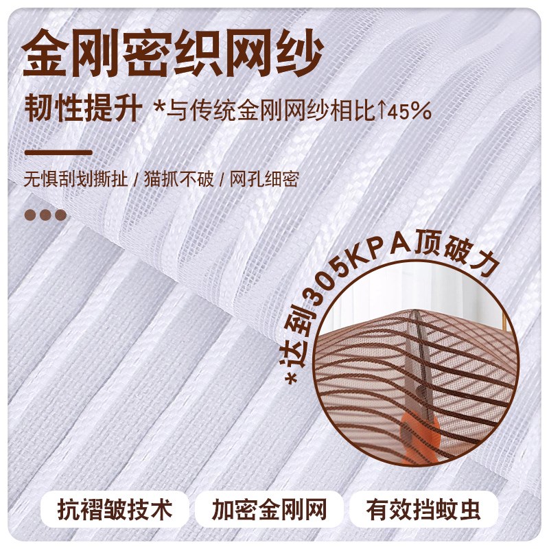 卡通帘头防蚊门帘磁吸纱门金刚网家用阳I台推拉门落地窗网纱窗粘