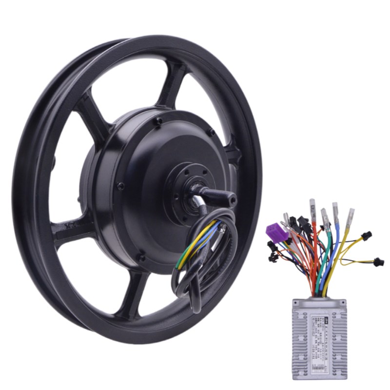 14寸代驾车无刷有齿高速电机折叠电z动车48V400/500W后驱电机配件