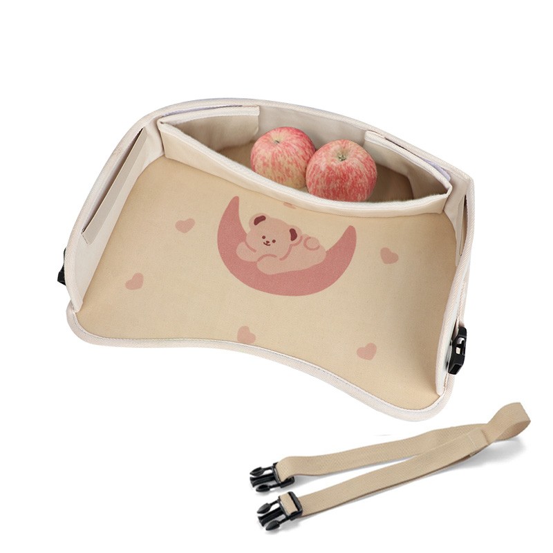 车载餐盘汽车安全座o椅托盘儿童车上收纳小桌子自驾游宝宝娱乐桌