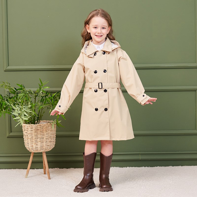 儿童雨衣风衣款上学时尚薄款儿童雨衣防水K全身男女小童小学生雨