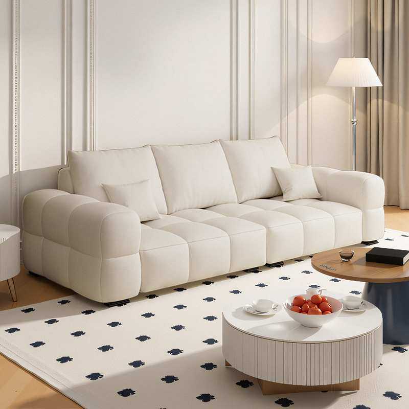 法式奶油风沙发客厅小户型猫抓皮公寓民宿泡芙棉花糖云朵布艺沙发,机械设备,其他机械设备,淘宝优惠券,粉丝福利购,淘宝优惠卷