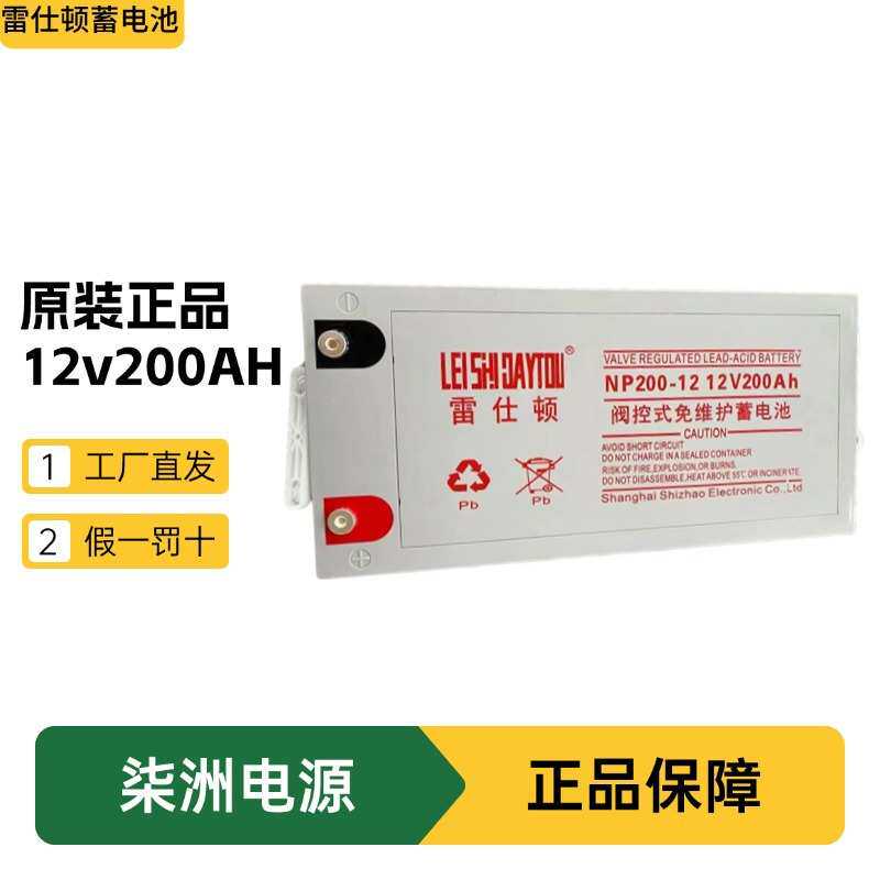 雷仕顿蓄电池NP200-12 太阳能电池 12v200AH UPS电源 蓄电