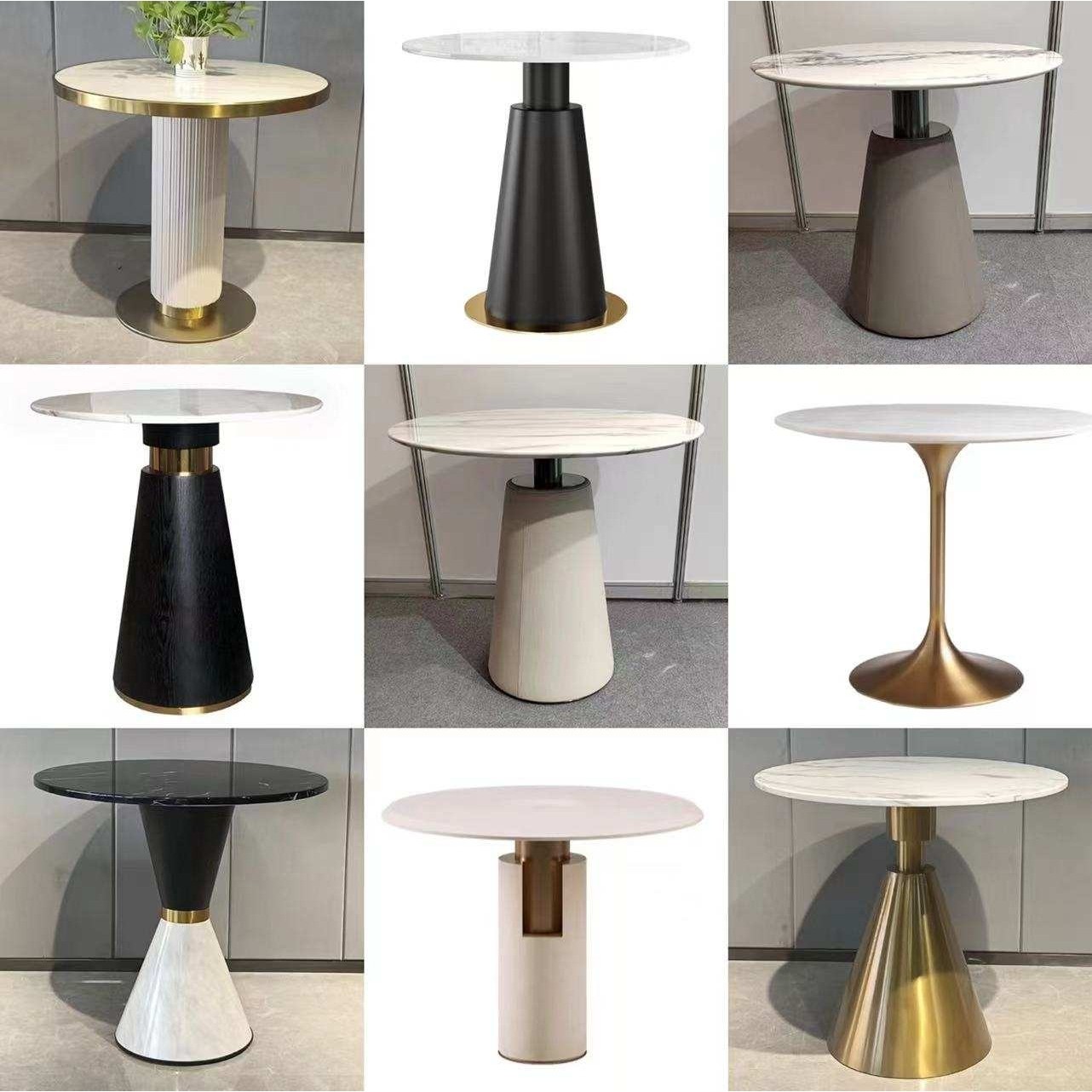 酒店大堂洽谈接待桌椅组合奶茶售楼部西餐厅家用岩板小圆桌大理石,机械设备,其他机械设备,淘宝优惠券,粉丝福利购,淘宝优惠卷