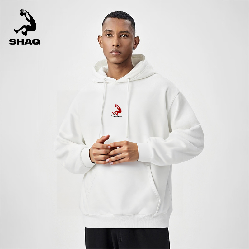 SHAQ奥尼尔卫衣2025春秋季新款连帽套头衫男装运动服休闲宽松上衣