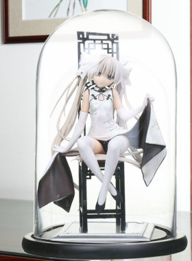 圆头玻璃罩子艺术蛋糕展q示防尘罩珠宝首饰手办观音透明罩饰品摆