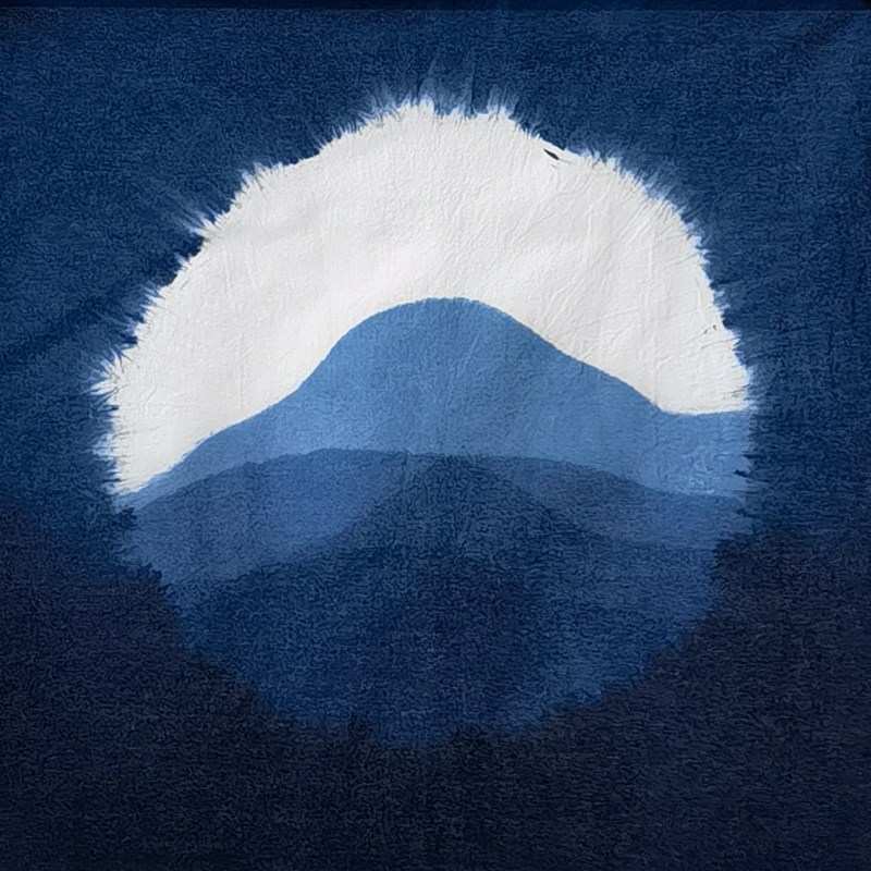 二三米植物蓝染扎染手工DIY布料汉服刺绣拼布香囊材Z料扎染作业